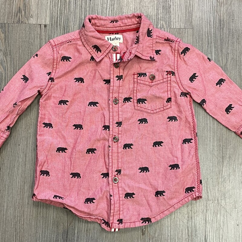 Hatley Shirt, Red, Size: 2Y