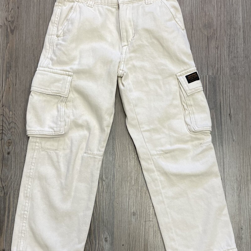 Zara Cargo Pants, Beige, Size: 6Y