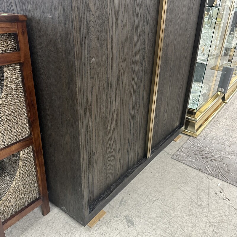 Restoration Hardware 2-Door `Bezier` Cabinet - HUGE! Retails on the RH website for $6,260.<br />
Size: 50W X 18D X 91H