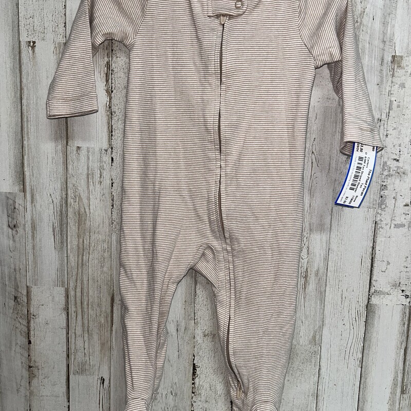 6/9M Tan Striped Sleeper, Tan