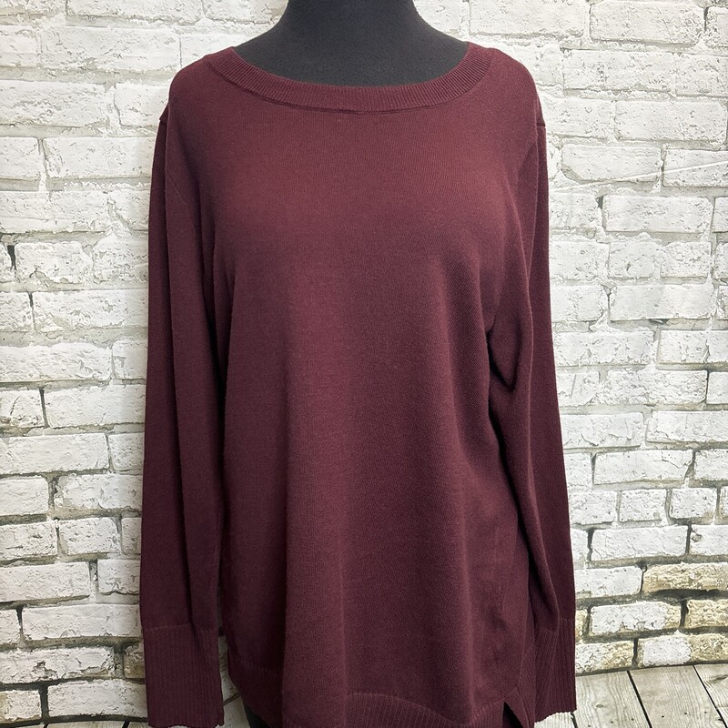 D & Co, Burgundy, Size: Large