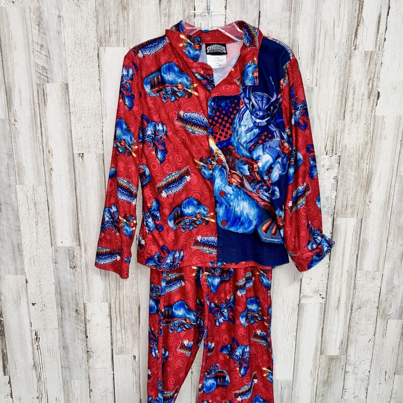 6/7 2pc Red Print Pj Set