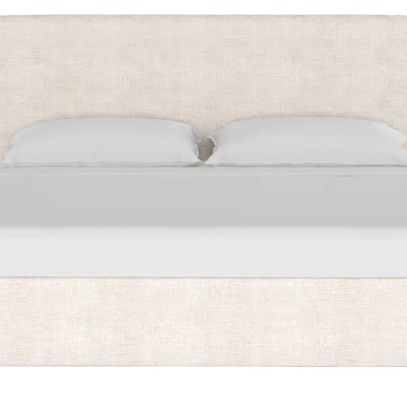 Skyline Brianna Full Platform Bed
White Creme Velvet
Size: 56x43H
Footboard 56x10H
Fabric Side Rails
Wood Slats + Metal Hardware
NEW- Retail $750