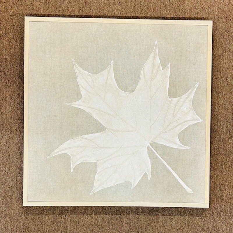 Painted Leaf Canvas
Tan White Size: 21 x 21H