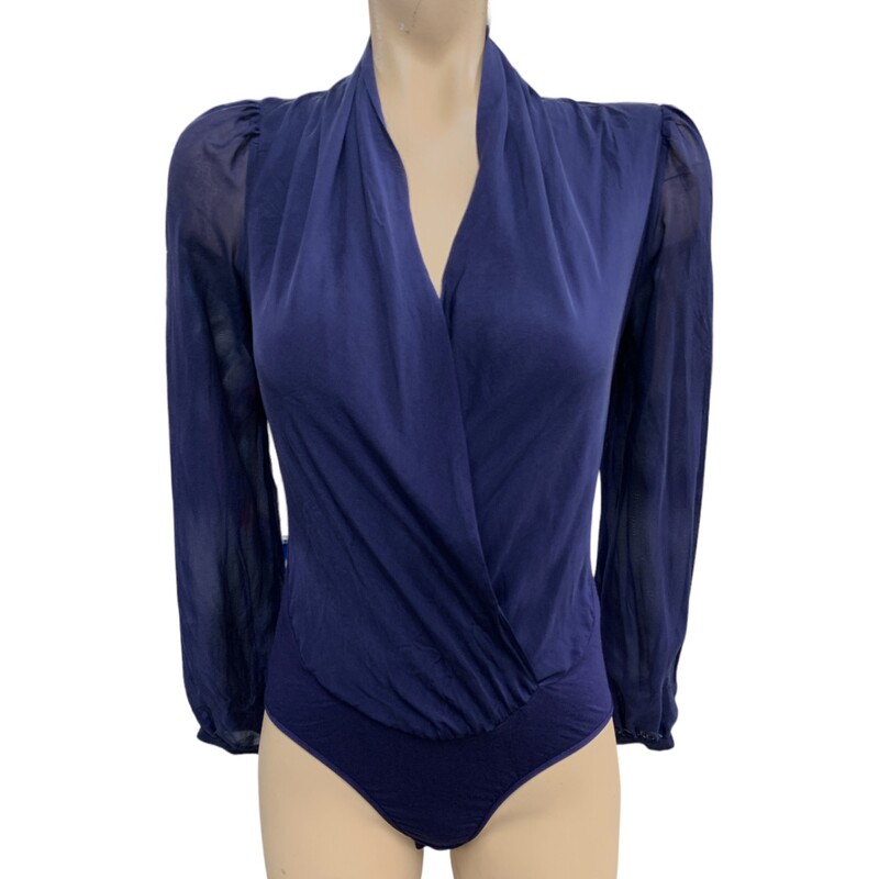 Marciano Bodysuit Top, Navy, Size: S