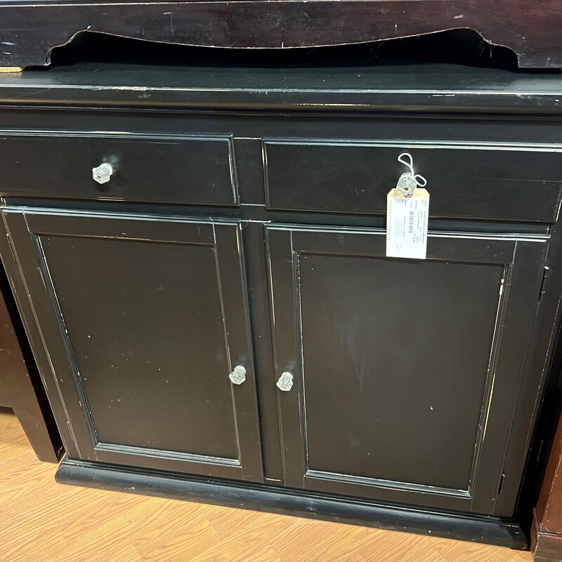 2 Drawer Sideboard, Black, 2 Door
42in wide x 18.5in deep x 38in tall