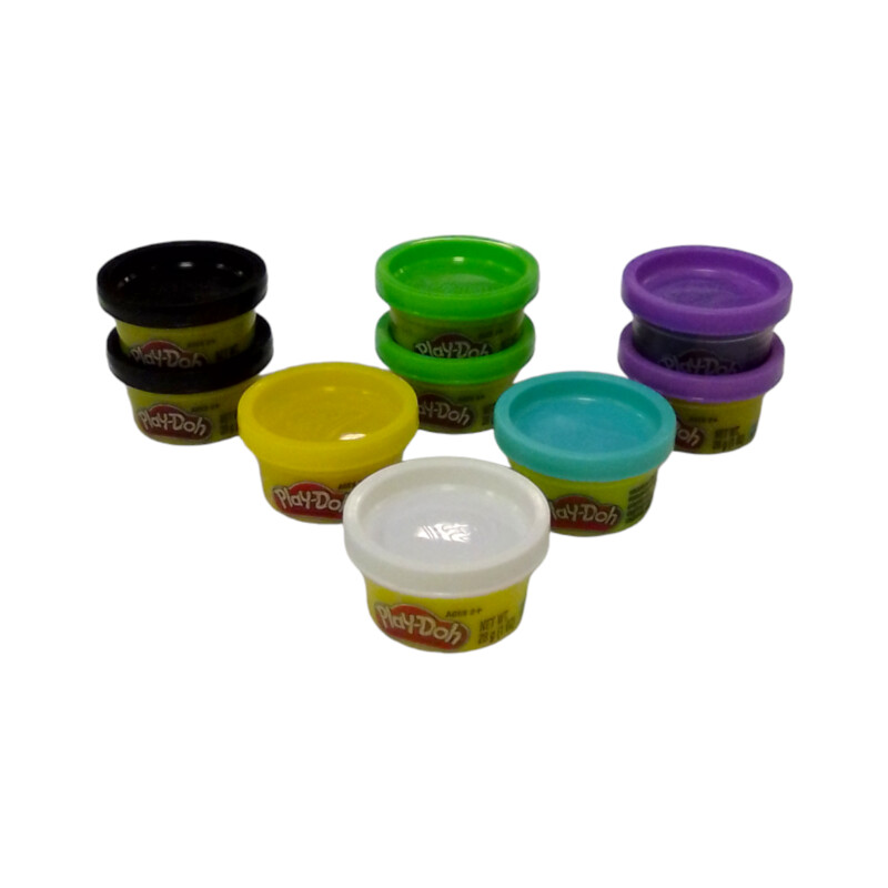 9pc Mini Play Dough Cans