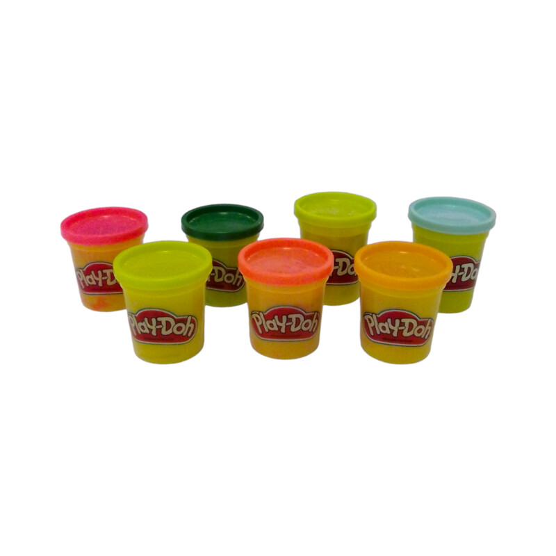 7pc Large Play Dough Cans