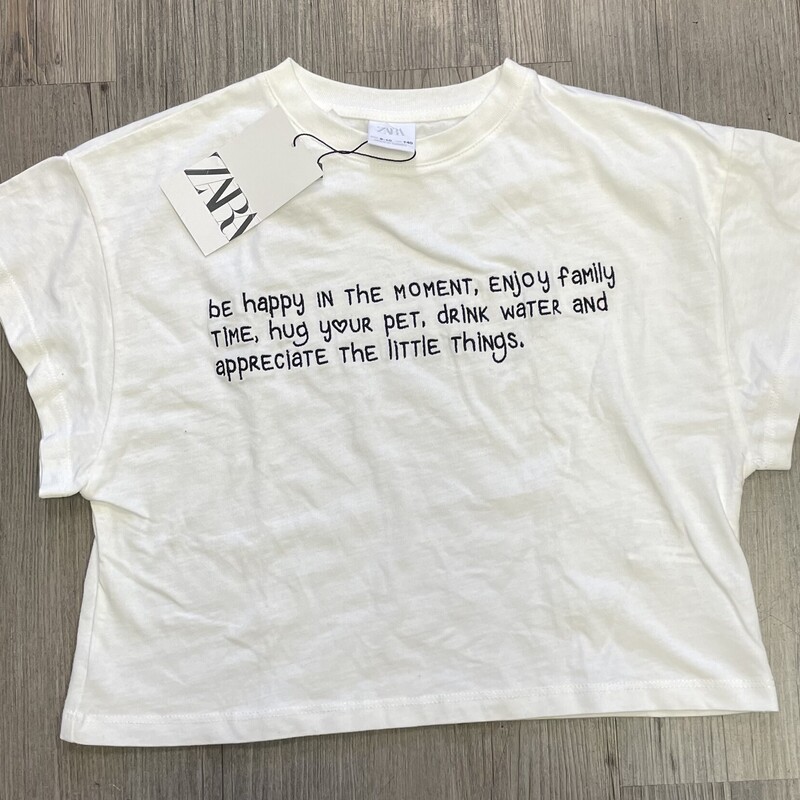 Zara Tee, White, Size: 9-10Y
NEW