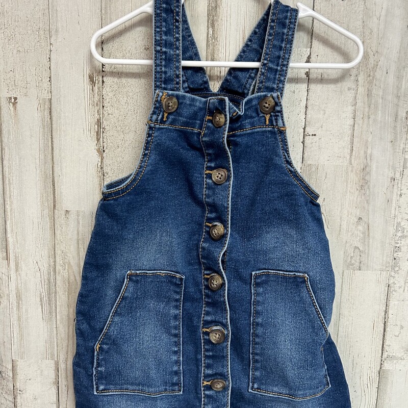 3T Denim Overall Dress, Blue, Size: Girl 3T