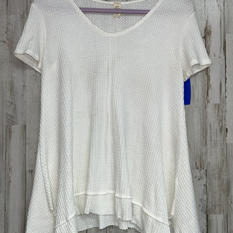 S White Waffle Top