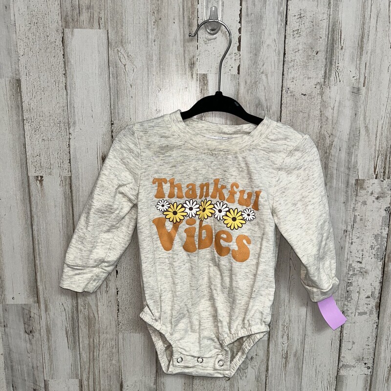 12M Thankful Vibes Bubble, Tan, Size: Girl 6-12m