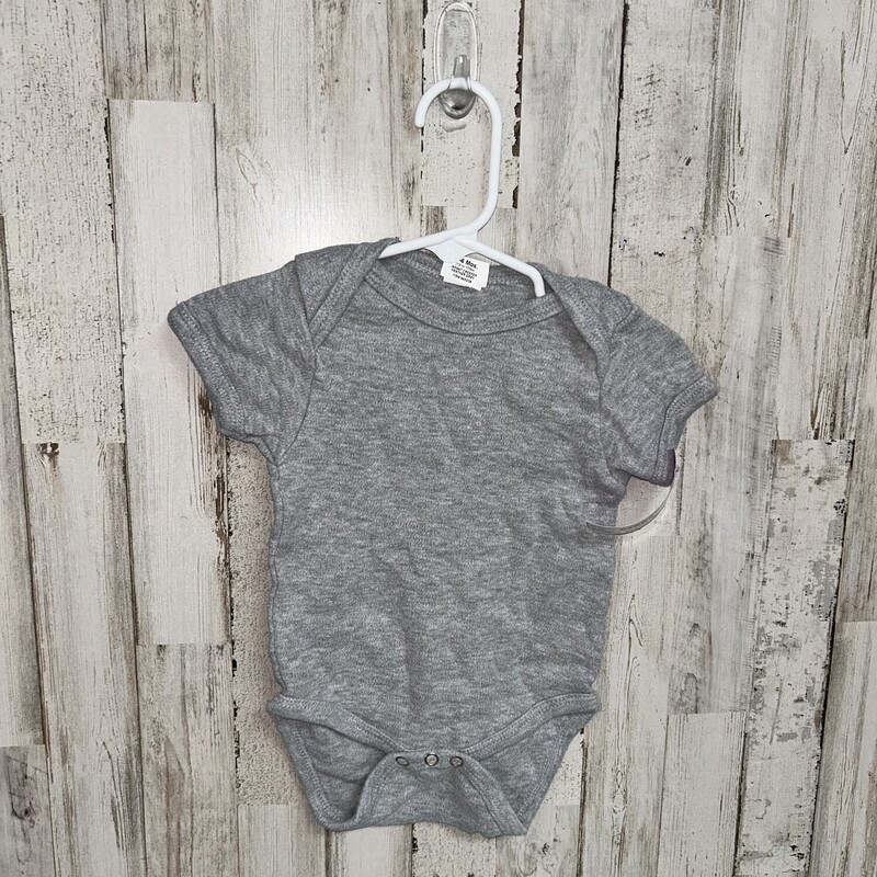 3/6M Grey Onesie