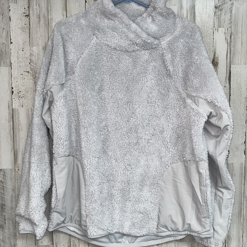 M Grey Fuzzy Pullover, Grey, Size: Ladies M