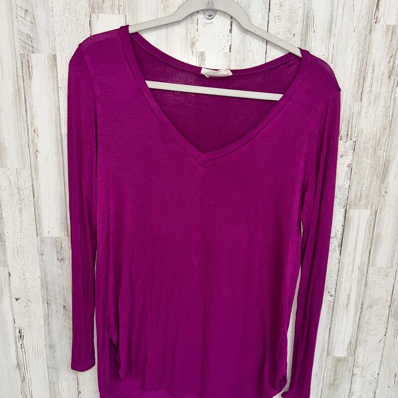 S Purple Vneck Longsleeve