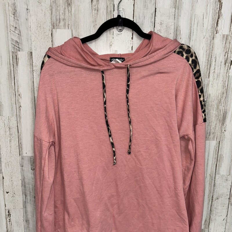 S Mauve Cheetah Hoodie, Pink, Size: Ladies S