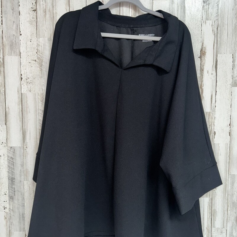 Sz26/28 Black Collar Top