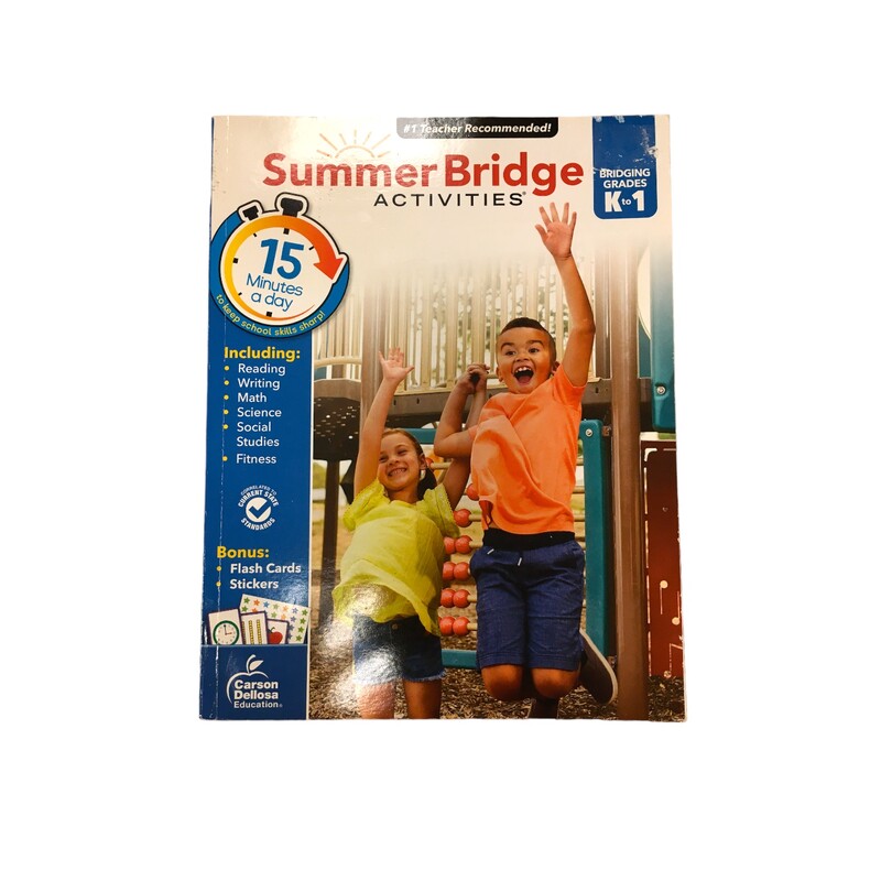 Summer Bridge Activities, Book, Size: -

Located at Pipsqueak Resale Boutique inside the Vancouver Mall or online at:

#resalerocks #pipsqueakresale #vancouverwa #portland #reusereducerecycle #fashiononabudget #chooseused #consignment #savemoney #shoplocal #weship #keepusopen #shoplocalonline #resale #resaleboutique #mommyandme #minime #fashion #reseller

All items are photographed prior to being steamed. Cross posted, items are located at #PipsqueakResaleBoutique, payments accepted: cash, paypal & credit cards. Any flaws will be described in the comments. More pictures available with link above. Local pick up available at the #VancouverMall, tax will be added (not included in price), shipping available (not included in price, *Clothing, shoes, books & DVDs for $6.99; please contact regarding shipment of toys or other larger items), item can be placed on hold with communication, message with any questions. Join Pipsqueak Resale - Online to see all the new items! Follow us on IG @pipsqueakresale & Thanks for looking! Due to the nature of consignment, any known flaws will be described; ALL SHIPPED SALES ARE FINAL. All items are currently located inside Pipsqueak Resale Boutique as a store front items purchased on location before items are prepared for shipment will be refunded.