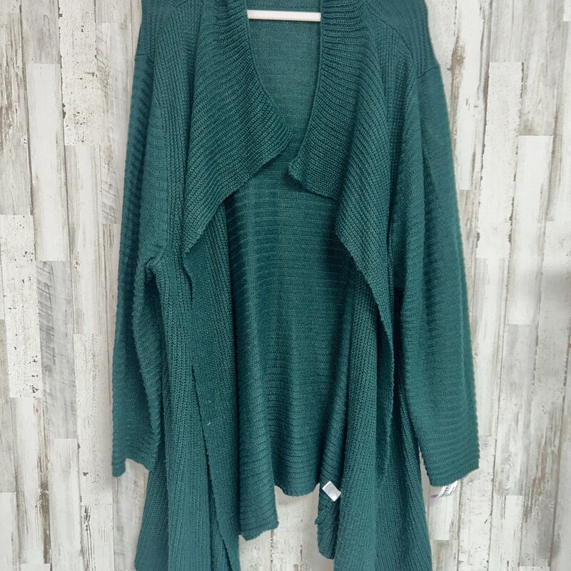 Sz26/28 Green Knit Cardig