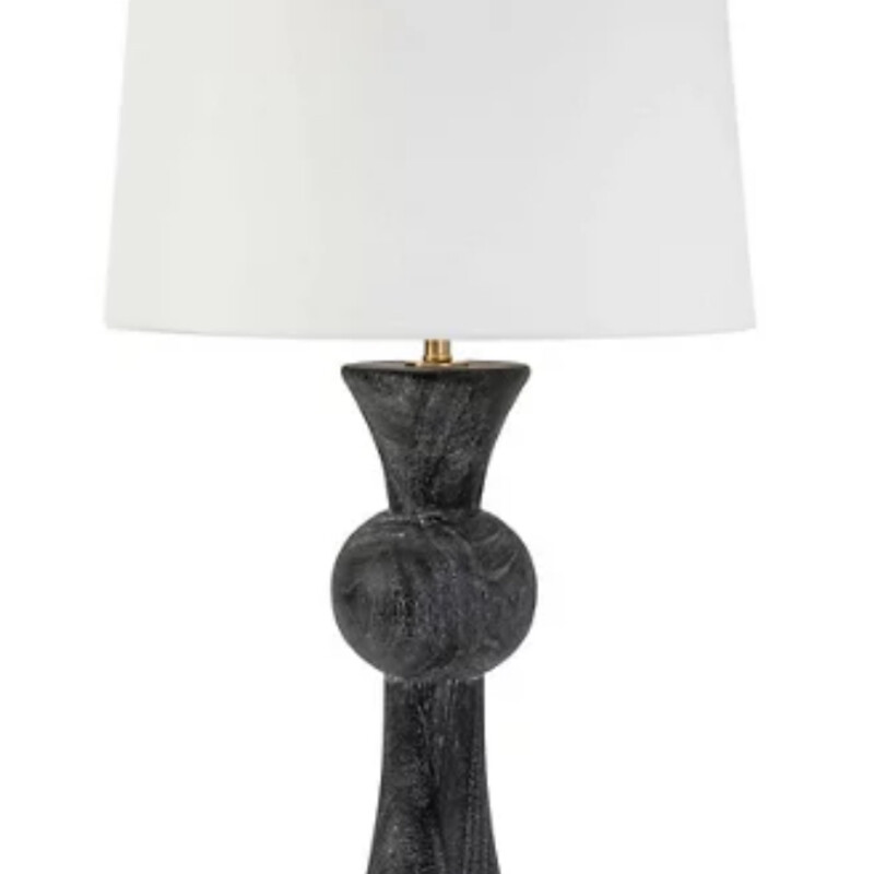 Vaughn Wood Table Lamp by Regina Andrew
Black White Size: 15 x 28.5H
Retails: $375.00
Matching lamp sold separately