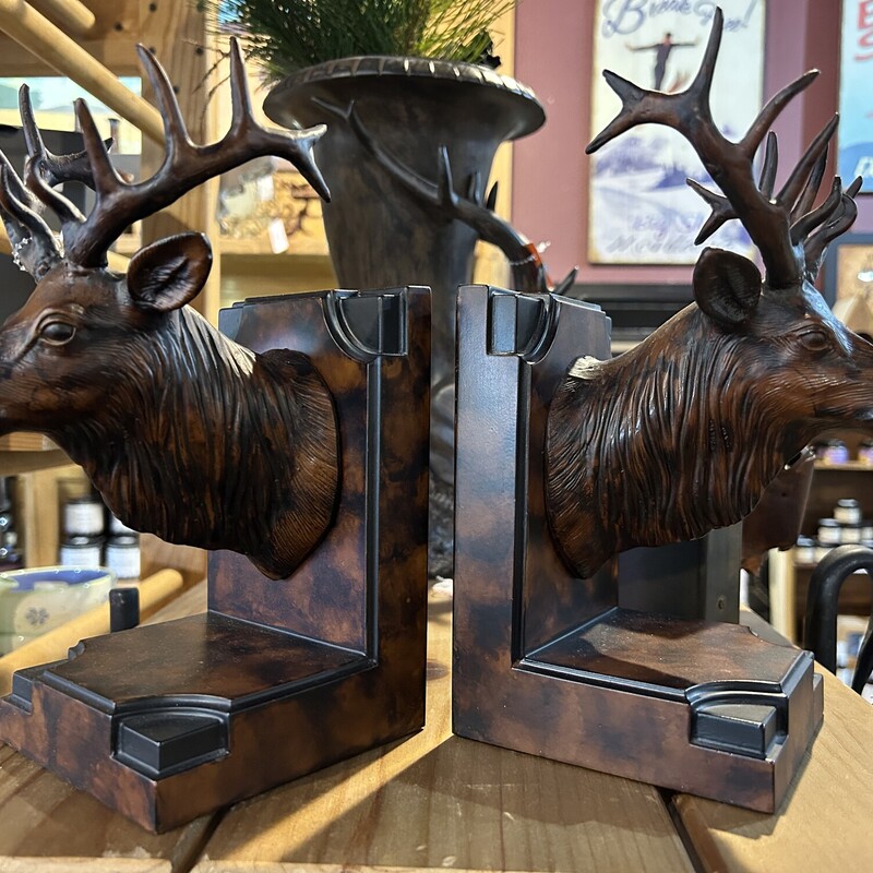 Stag Head Book Ends