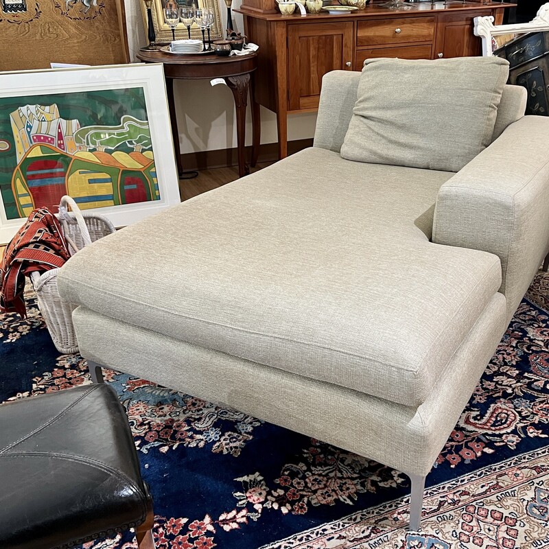 Italian Chaise ABC Carpet, Twill, Size: 60x38x28