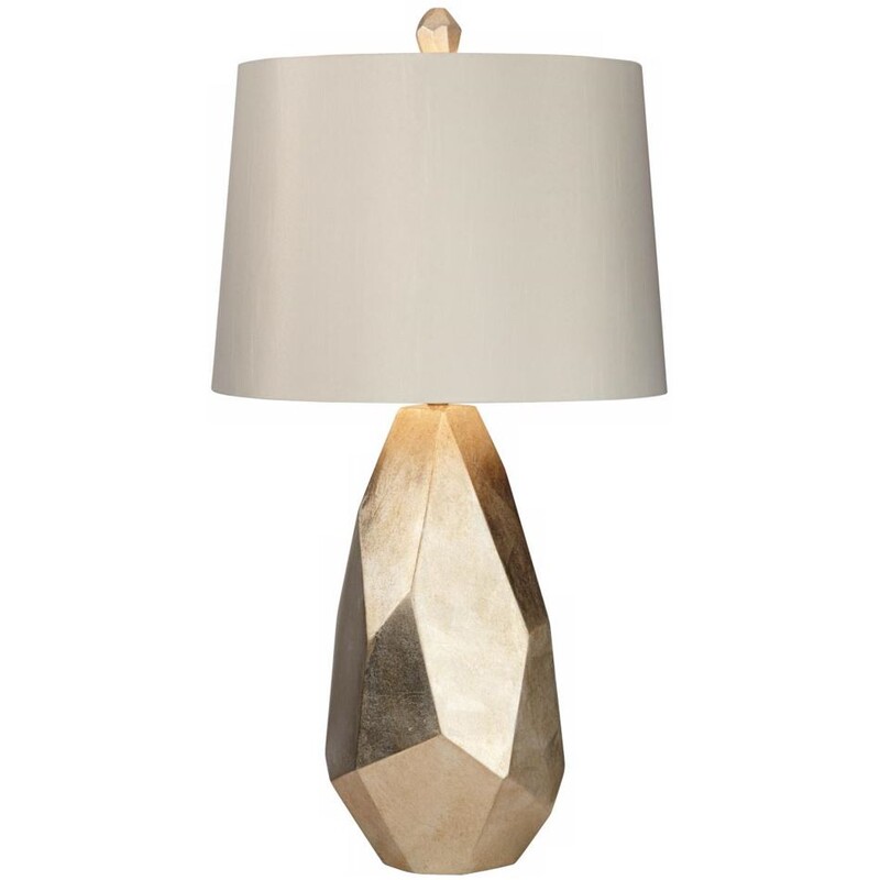 Sydney Geometric Table Lamp
Gold Silver White Size: 16 x 32H
Retails: $258+
Matching lamp sold separately
Shade As Is - 2 metal rungs are unattached from shade