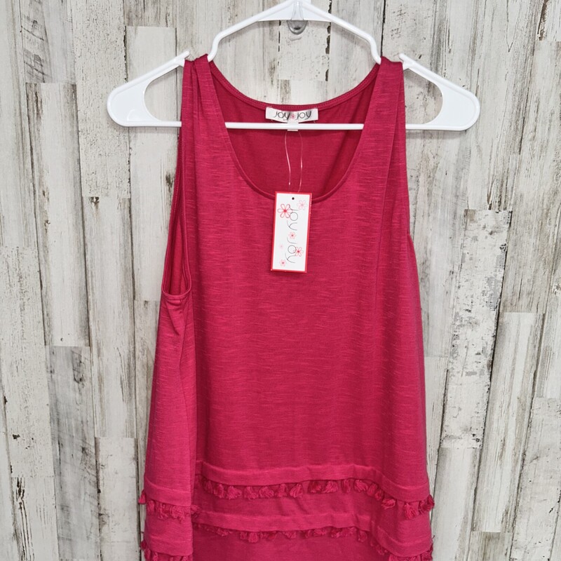 NEW L Pink Tassel Tank, Pink, Size: Ladies L