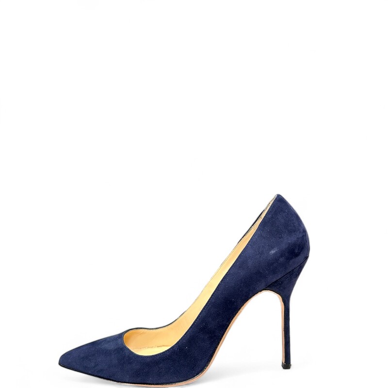 Manolo Blahnik  Suede, Blue, Size: 38.5