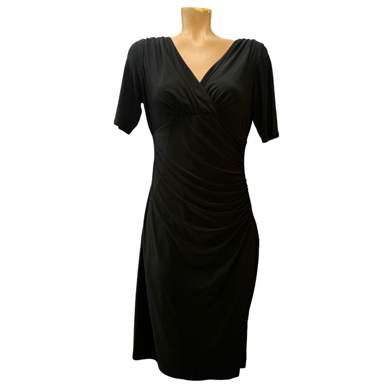 Evan Picone S8 Dress, Black, Size: M