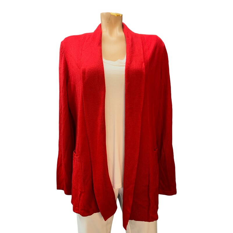 TanJay Cardigan, Red, Size: M