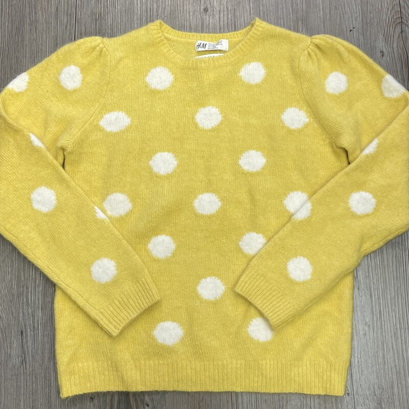 H&M Knit Sweater, Yellow, Size: 8-10Y