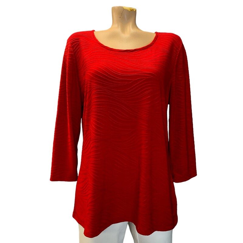 JM Collection, Red, Size: L