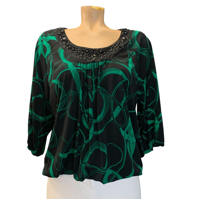 JM Collection, Gren/blk, Size: L