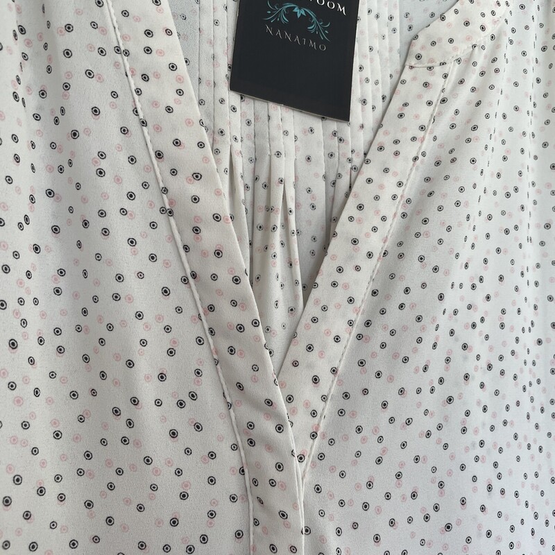 NYDJ Polka Dot Top, White, Size: 2X