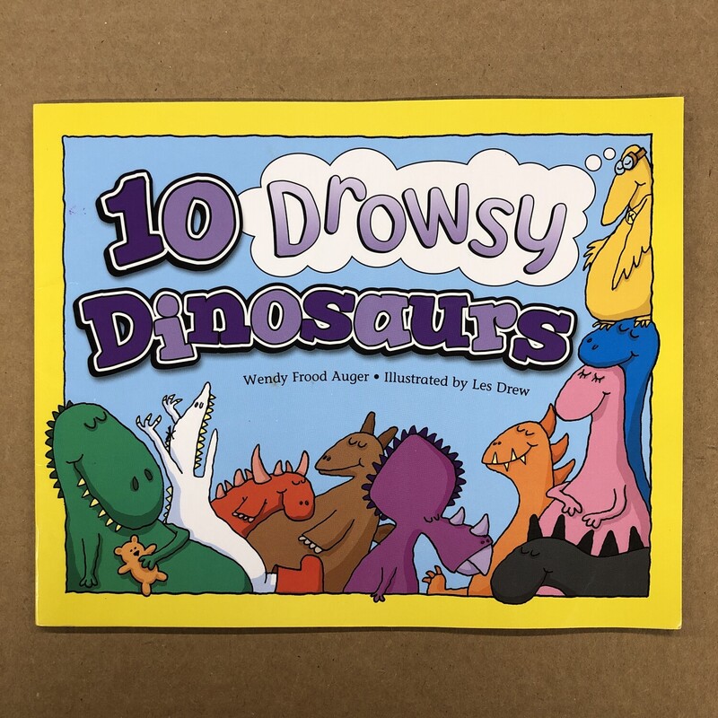 10 Drowsy Dinosaurs, Size: Back, Item: Paper