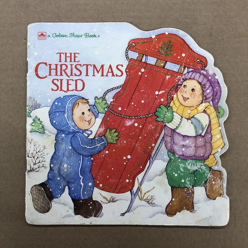 The Christmas Sled, Size: Back, Item: Paper