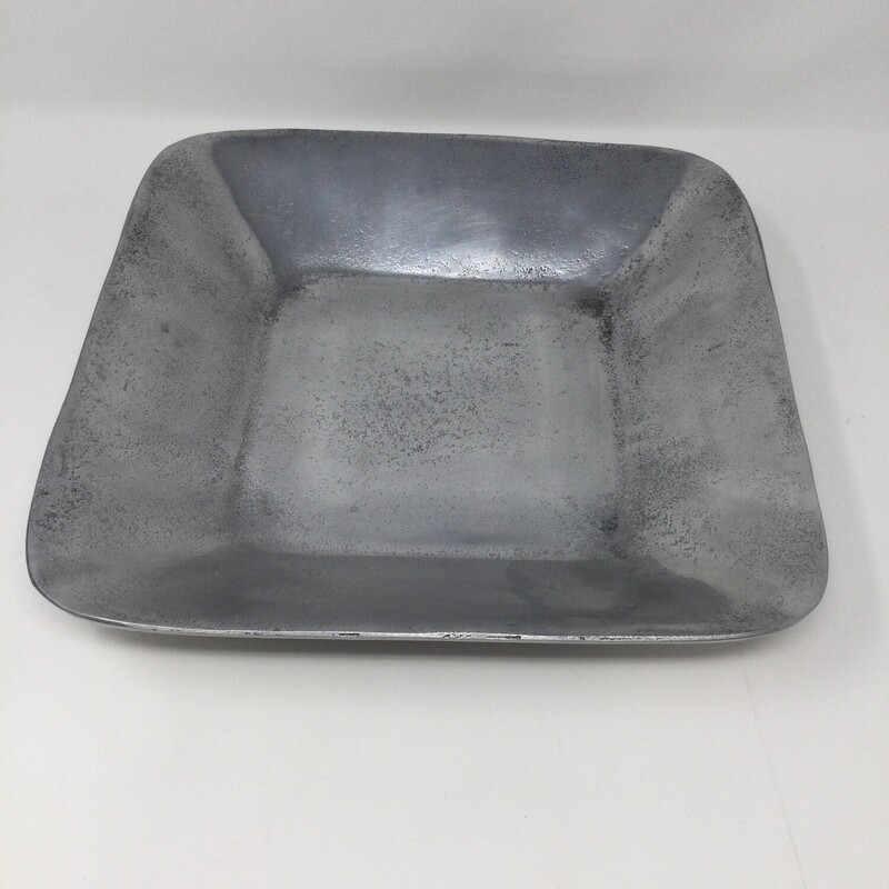 Square Silver Dish,
Silver,
Size: 11.5 X 11.5 In