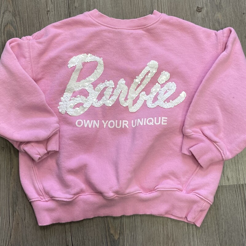 Zara Barbie Sweatshirt, Pink, Size: 8-9Y