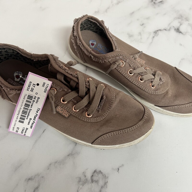 A6 Brown Sneakers, Brown, Size: Shoes A6