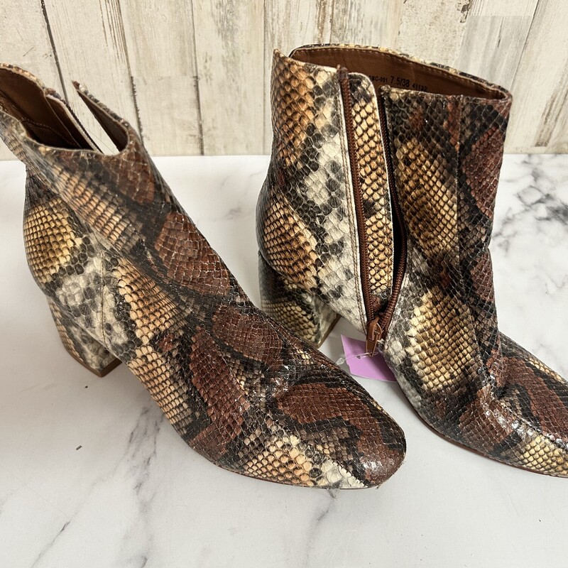 A7.5 Snakeskin Heel Boots