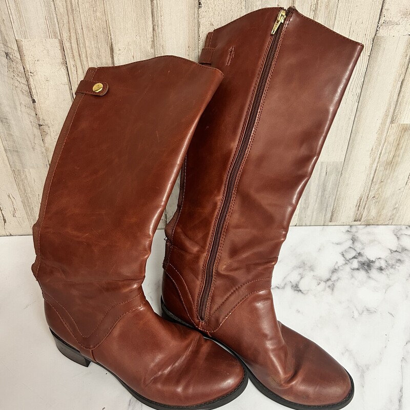 A8 Brown Riding Boots, Brown, Size: Shoes A8