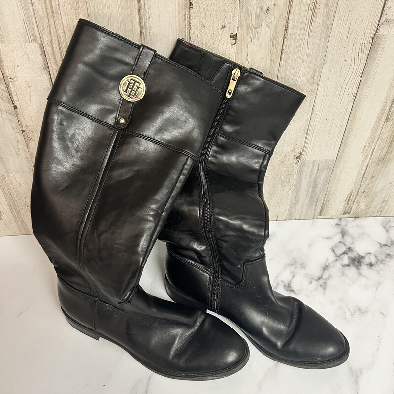 A8 Black Riding Boots, Black, Size: Shoes A8