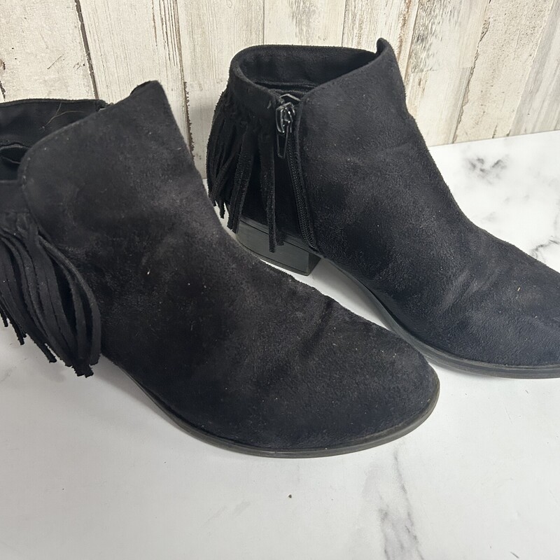 A7.5 Black Fringe Booties