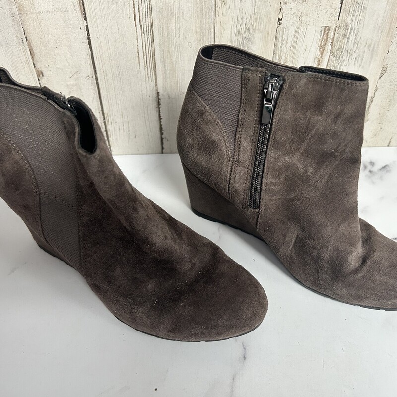 A7 Grey Wedge Booties