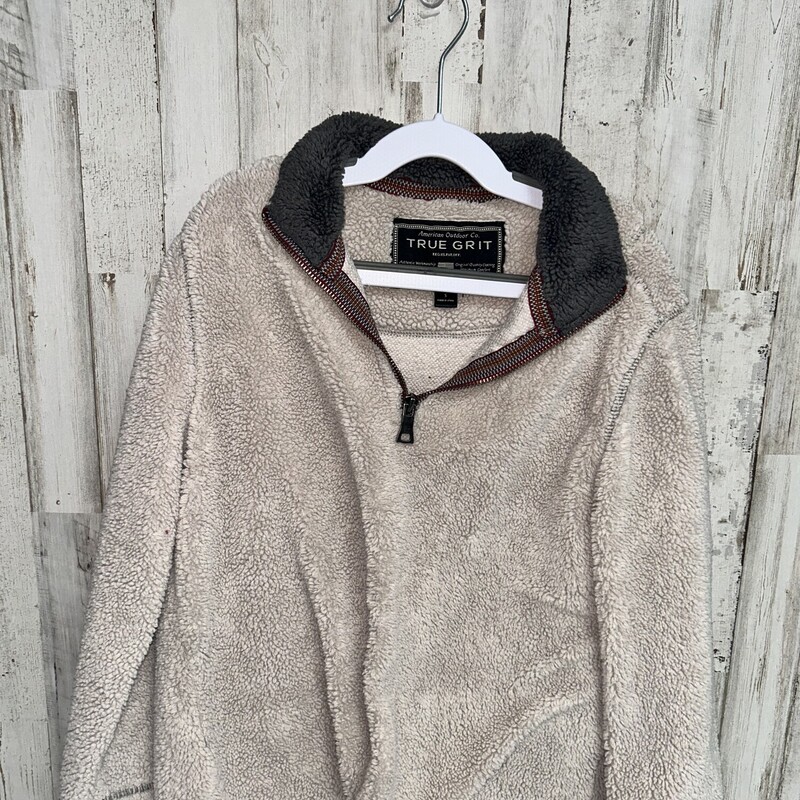 6/7 Beige Sherpa Pullover