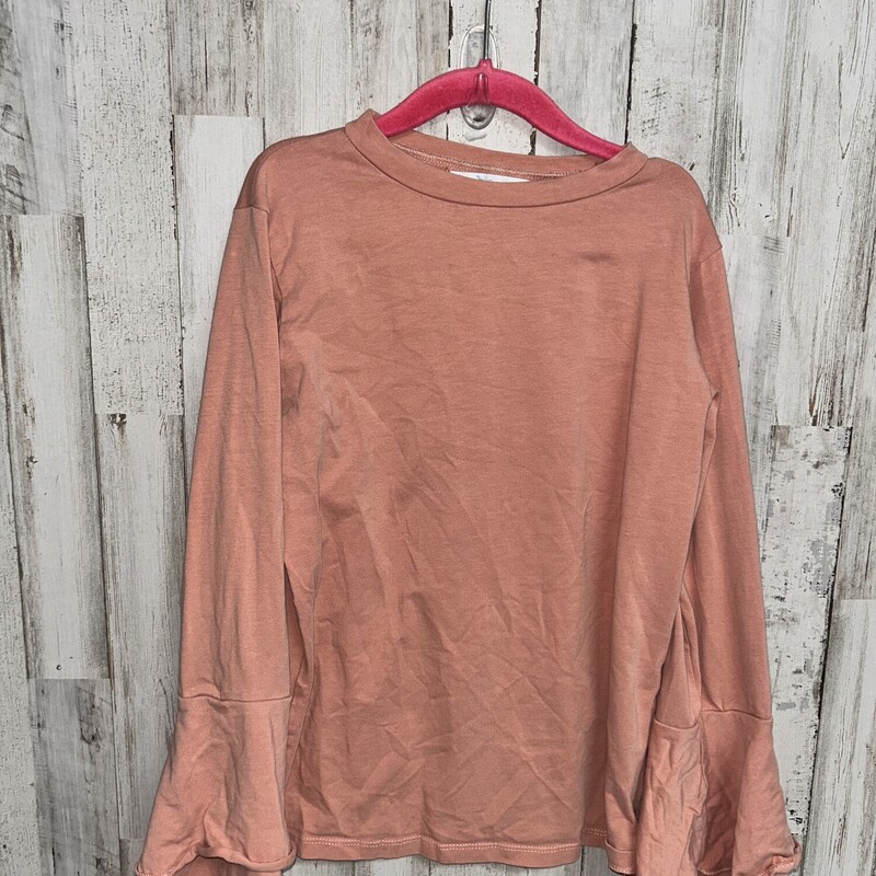 12 Peach Ruffled Top