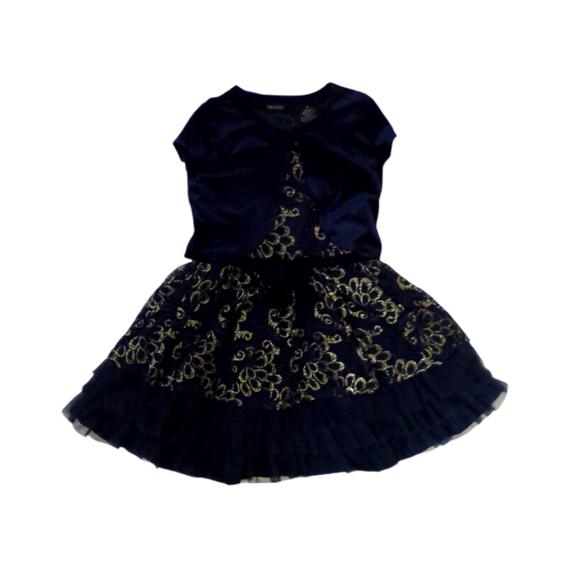 2pc Dress/sweater (Navy/G