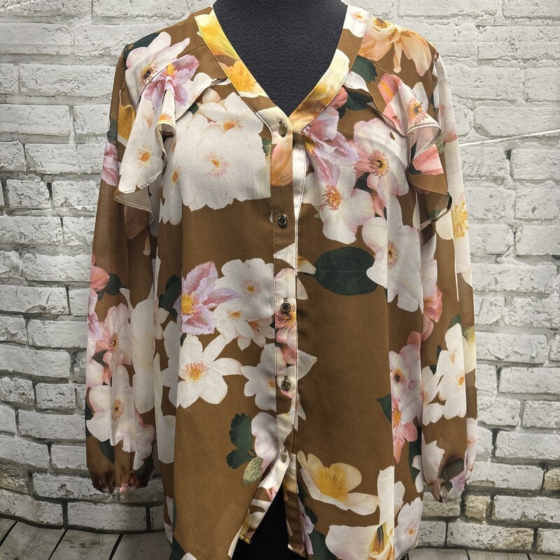 Calvin Klein, Floral, Size: Large