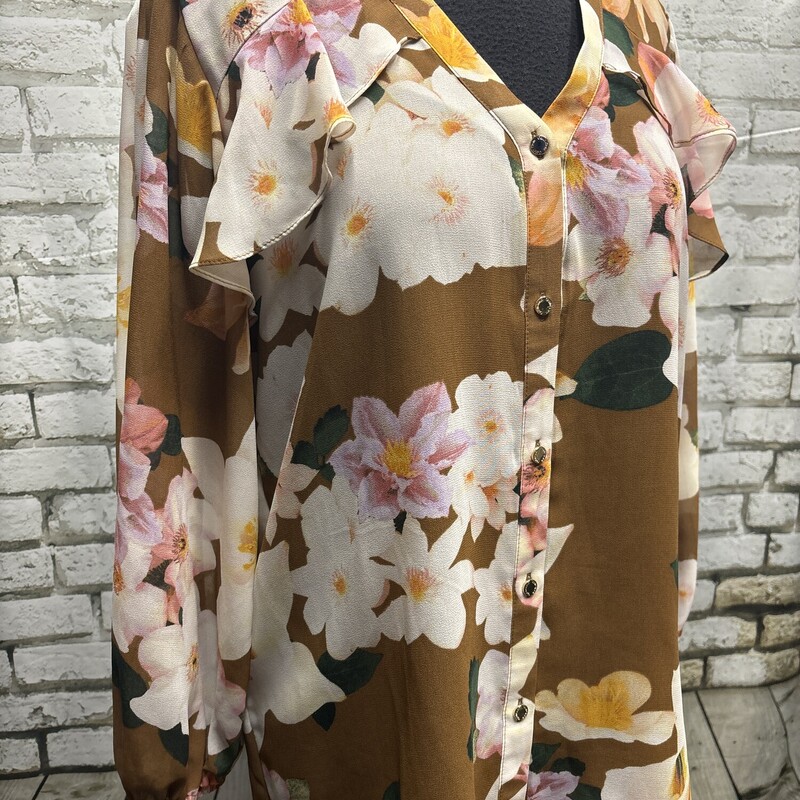 Calvin Klein, Floral, Size: Large